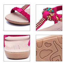 Laden Sie das Bild in den Galerie-Viewer, Böhmische Sandalen für die Damen mit Strass