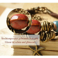 Laden Sie das Bild in den Galerie-Viewer, Unisex Vintage Porzellan Charm mehrschichtiges verstellbares Armband