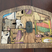 Laden Sie das Bild in den Galerie-Viewer, Holz Jesus-Puzzle Set