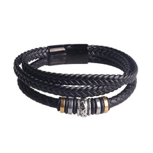 Laden Sie das Bild in den Galerie-Viewer, Mehrere Geflochtene Lederarmband