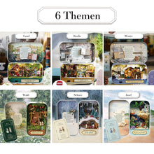 Laden Sie das Bild in den Galerie-Viewer, Bequee 3D Miniatur Puppenhaus Mit Licht DIY Spielzeug