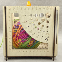 Laden Sie das Bild in den Galerie-Viewer, All-in-One-Garnschale aus Holz – multifunktionales Strickwerkzeug