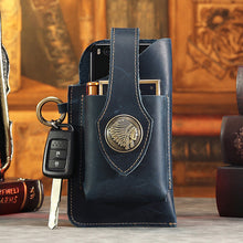 Laden Sie das Bild in den Galerie-Viewer, Multifunktionale Handytasche aus Leder