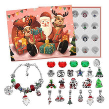 Laden Sie das Bild in den Galerie-Viewer, 🎁24 Tage Countdown-Kalender DIY Weihnachts-Adventskalender Armbänder Set