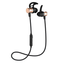Laden Sie das Bild in den Galerie-Viewer, Bluetooth-Kopfhörer, Stereo-In-Ear-Ohrhörer, sicherer Sitz für Sport, Fitnessstudio, Reisen (wasserdicht, Noise Cancelling Mic)