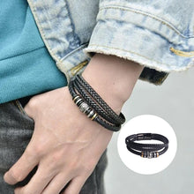 Laden Sie das Bild in den Galerie-Viewer, Mehrere Geflochtene Lederarmband
