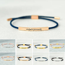 Laden Sie das Bild in den Galerie-Viewer, UNF♥CK YOURSELF TUBE BRACELET