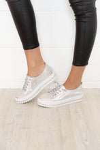 Laden Sie das Bild in den Galerie-Viewer, đ„ Sommerspecial đ„SNEAKERS AUS DIAMOND SILVER LEDER