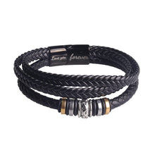 Laden Sie das Bild in den Galerie-Viewer, Mehrere Geflochtene Lederarmband
