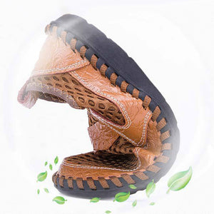 Atmungsaktive Netzschuhe mit Krokoprägung
