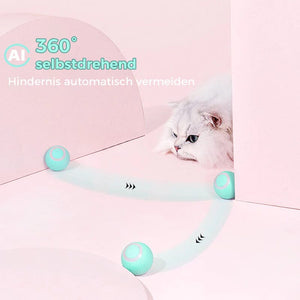 【großer Verkauf】Intelligenter Elektrischer Selbstrollender Katzenspielzeugball
