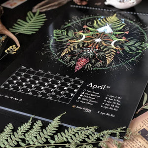 📅2024 Dark Forest Lunar Calendar ☘