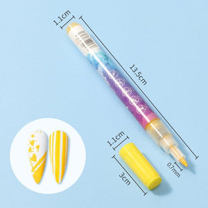 12-farbiger ultradünner gebogener Nagelstift