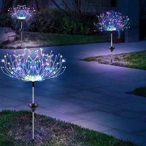 Wasserdichte Solargarten-Feuerwerkslampe