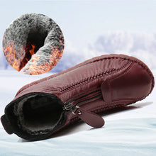 Laden Sie das Bild in den Galerie-Viewer, Damen weichem Leder Winter Warme Schuhe
