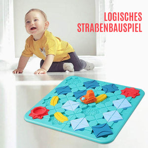 Logisches Straßenbauspiel für Kinder