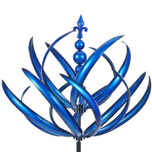 Laden Sie das Bild in den Galerie-Viewer, Blauer Windspinner aus Metall
