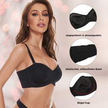 Laden Sie das Bild in den Galerie-Viewer, Rutschfester Bandeau-BH mit vollem Halt

