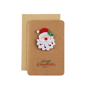 Weihnachtsgrußkarten aus Kraftpapier