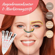 Laden Sie das Bild in den Galerie-Viewer, 4-in-1-Augenbrauenkontur und Markierungsstift
