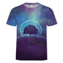 Laden Sie das Bild in den Galerie-Viewer, 3D Druck Landschaftsbaum Kurzärmeliges T-shirt für Männer
