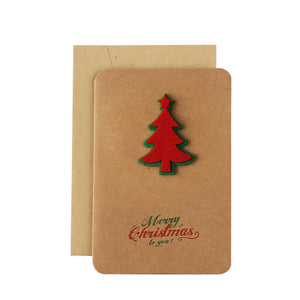 Weihnachtsgrußkarten aus Kraftpapier