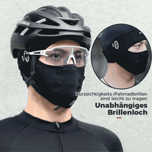 Laden Sie das Bild in den Galerie-Viewer, Gesichtsschutz-Fahrradhaube aus Eisseide

