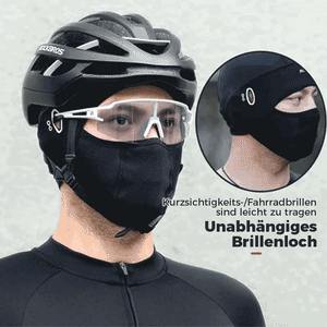 Gesichtsschutz-Fahrradhaube aus Eisseide