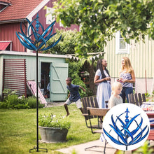 Laden Sie das Bild in den Galerie-Viewer, Blauer Windspinner aus Metall
