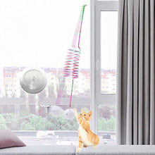 Laden Sie das Bild in den Galerie-Viewer, Hängendes Frühlings-Plüschball Katzen Spielzeug
