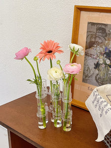 Kreative Reagenzglasvase aus Glas