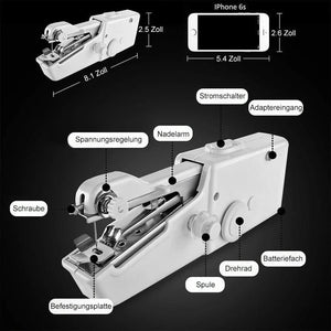 🔥Aktion am letzten Tag 50 %-Mini tragbare Handnähmaschine