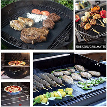 Laden Sie das Bild in den Galerie-Viewer, Hirundo Antihaft BBQ Grillmatten mit Schneidebox
