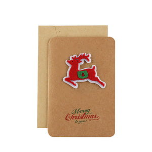 Weihnachtsgrußkarten aus Kraftpapier