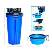 Laden Sie das Bild in den Galerie-Viewer, 2-in-1 Wasser- und Lebensmittelflasche für Haustiere
