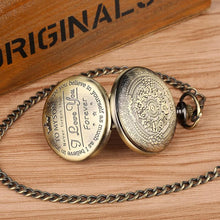 Laden Sie das Bild in den Galerie-Viewer, &quot;To My Son&quot; Quarz-Taschenuhr

