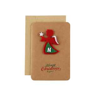 Weihnachtsgrußkarten aus Kraftpapier