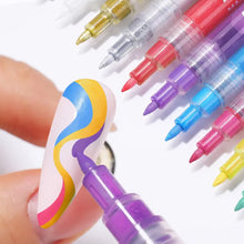 Laden Sie das Bild in den Galerie-Viewer, 12-farbiger ultradünner gebogener Nagelstift
