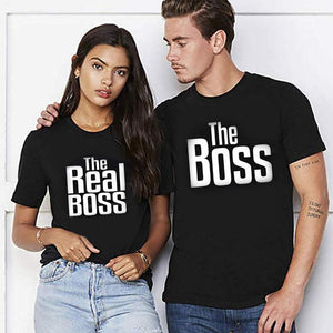 "The Boss", "The real Boss" lustiges T- Shirt