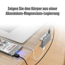 Laden Sie das Bild in den Galerie-Viewer, Anbaubarer USB 3.0-Adapter-Hub auf der Schreibtischseite
