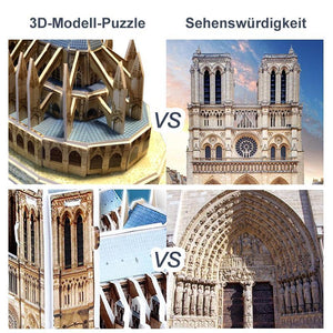 3D-Modell-Puzzle Sehenswürdigkeit auf der ganzen Welt