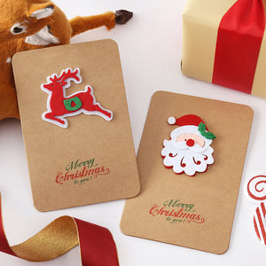 Weihnachtsgrußkarten aus Kraftpapier