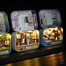 Laden Sie das Bild in den Galerie-Viewer, Bequee 3D Miniatur Puppenhaus Mit Licht DIY Spielzeug
