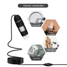 Laden Sie das Bild in den Galerie-Viewer, Tragbar 1000X Zoom 1080p Mikroskopkamera
