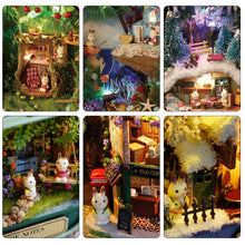 Laden Sie das Bild in den Galerie-Viewer, Bequee 3D Miniatur Puppenhaus Mit Licht DIY Spielzeug
