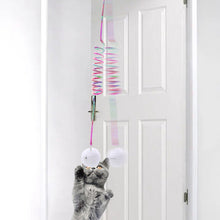 Laden Sie das Bild in den Galerie-Viewer, Hängendes Frühlings-Plüschball Katzen Spielzeug
