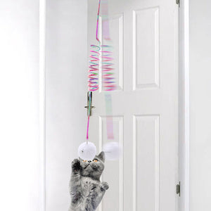 Hängendes Frühlings-Plüschball Katzen Spielzeug