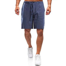 Laden Sie das Bild in den Galerie-Viewer, Lockere Freizeitshorts aus Leinen für Herren
