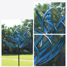 Laden Sie das Bild in den Galerie-Viewer, Blauer Windspinner aus Metall
