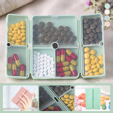 Laden Sie das Bild in den Galerie-Viewer, Tragbare magnetische Pillendose mit 7 Fächern
